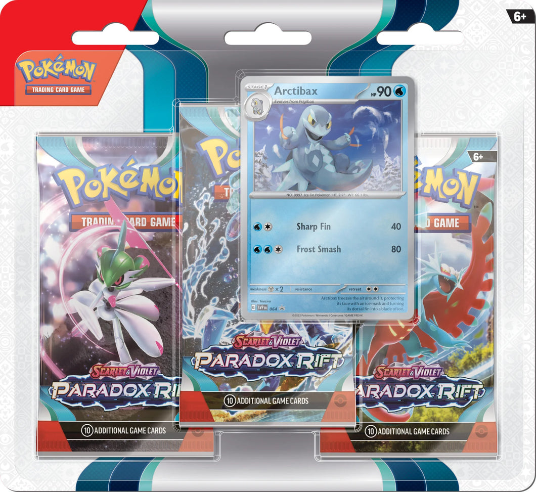 Pokémon: Scarlet and Violet - Paradox Rift - 3 Pack Blister