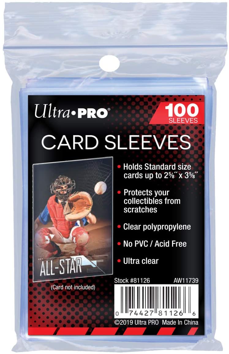 pro safe card sleeves Standard Size Soft Sleeves 1000 Clear Standard Card Sleeves