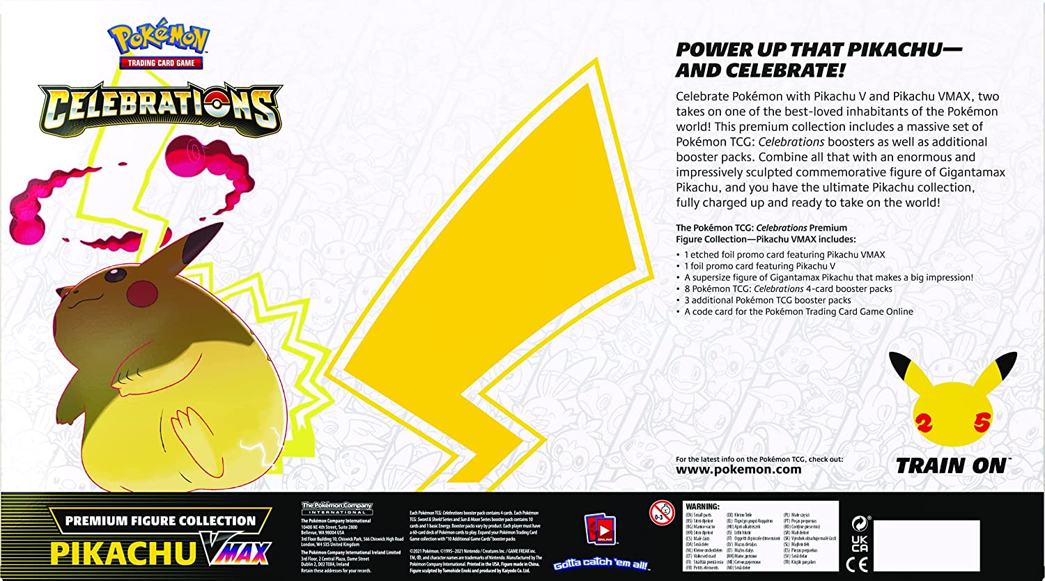 Pokmon: Celebrations Pikachu VMAX Premium Figure Collection Pokvolver Pokmon: Celebrations Pikachu VMAX Premium Figure Collection Pokvolver
