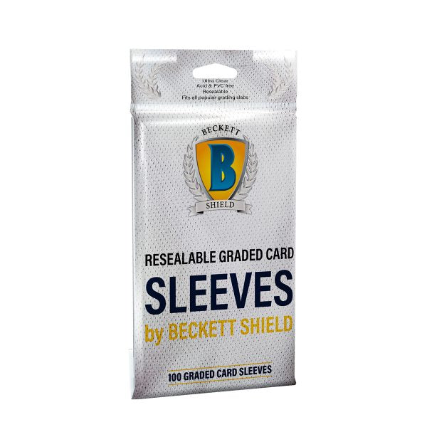 Beckett Shield Resealable Graded Card Sleeves - 100ct Pokvolver Beckett Shield Resealable Graded Card Sleeves - 100ct Pokvolver