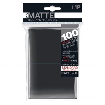 Ultra-PRO Pro-Matte Black Standard Deck Protectors - 100ct